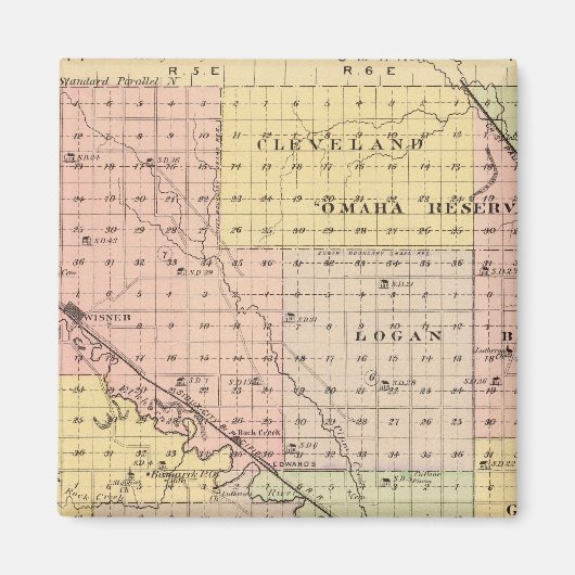 Cuming County, Nebraska Magneet (Voorkant)