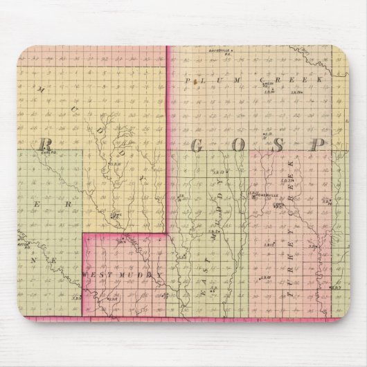 Cuming County, Nebraska Muismat (Voorkant)
