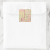Cuming County, Nebraska Vierkante Sticker (Tas)