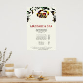 Cumingtonite Spa Massage Beauty Salon Poster (Keuken)