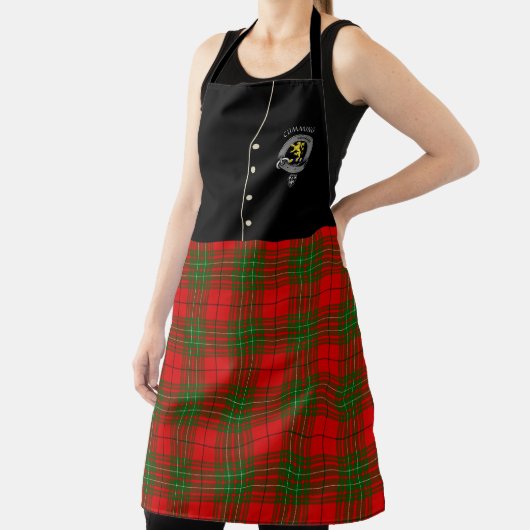 Cumming Clan Badge & Tartan Kilt Schort (Insitu)