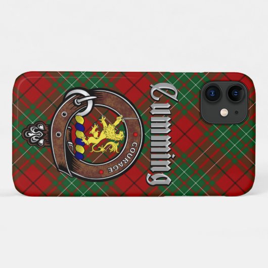 Cumming Clan Badge & Tartan Telefoonhoesje Case-Mate iPhone Case (Achterkant (horizontaal))