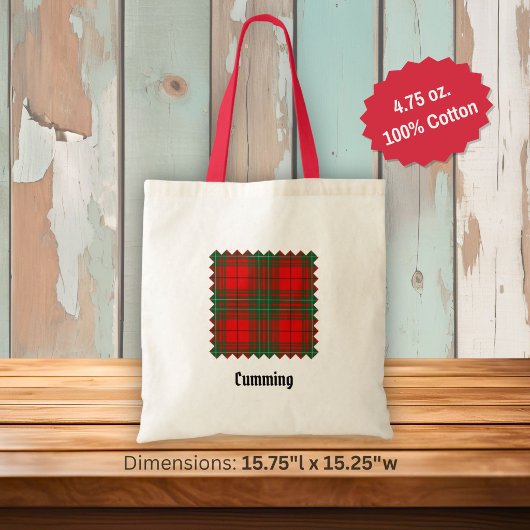 Cumming Clan Tartan Tote Bag