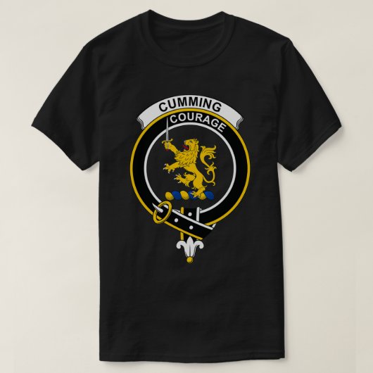 Cumming Crest Tartan Clan Scottish Clan T-shirt (Design voorkant)