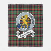 Cumming Hunting Ancient Clan Badge Tartan Pset Fleece Deken (Voorkant)
