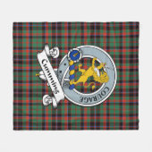 Cumming Hunting Ancient Clan Badge Tartan Pset Fleece Deken (Voorkant (Horizontaal))