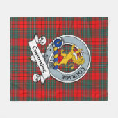 Cumming Modern Clan badge Tartan Pset Fleece Deken (Voorkant (Horizontaal))
