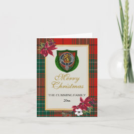 Cumming Schotse Clan Tartan & Crest Kaart