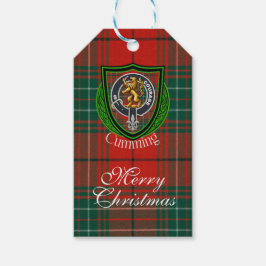 Cumming Schotse Clan Tartan & Wapen Cadeaulabel