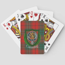 Cumming Schotse Clan Tartan & Wapenembleem Pokerkaarten