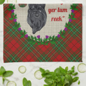 Cumming Scottie Hond Keukenhanddoek (Gevouwen)