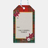 Cumming Scottish Clan Tartan & Crest Cadeaulabel (Achterkant)