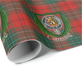 Cumming Scottish Clan Tartan & Crest Cadeaupapier (Rol Hoek)