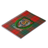 Cumming Scottish Clan Tartan & Crest Notitieboek (Linkerzijde)