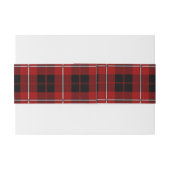 Cummingham Scottish Tartan Band Uitnodigingen Wikkel (Achterkant Voorbeeld)