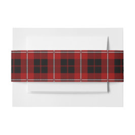 Cummingham Scottish Tartan Band Uitnodigingen Wikkel