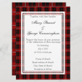 Cummingham Scottish Wedding Invitation Kaart (Voorkant / Achterkant)