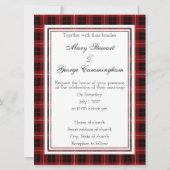 Cummingham Scottish Wedding Invitation Kaart (Voorkant)
