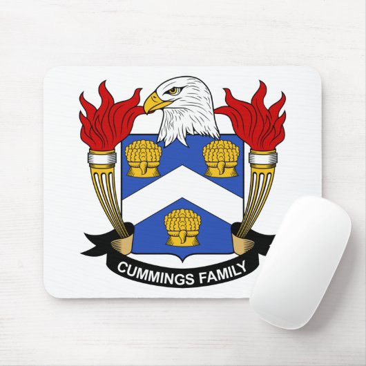 Cummings Family Crest Muismat (Met muis)