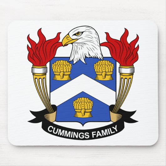 Cummings Family Crest Muismat (Voorkant)
