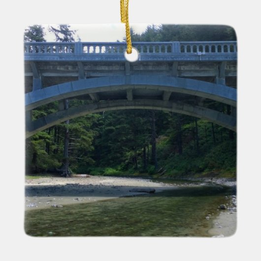 Cummins Creek bij Neptune State Park, OR Keramisch Ornament (Voorkant)