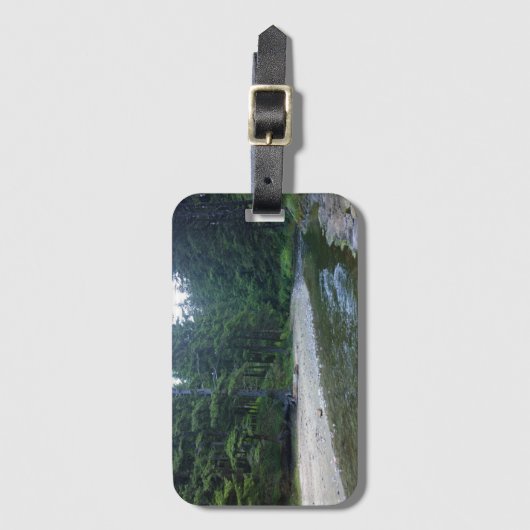 Cummins Creek in Neptune State Park, OF Bagagelabel (Voorkant (verticaal))