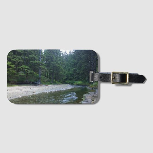 Cummins Creek in Neptune State Park, OF Bagagelabel (Voorkant (horizontaal))