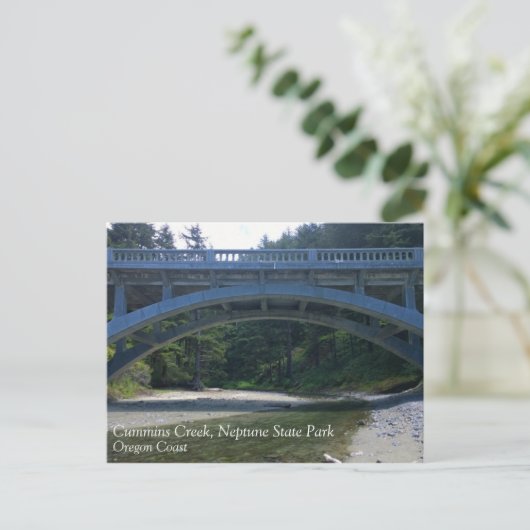 Cummins Creek in Neptune State Park, OF Briefkaart (Staand voorkant)