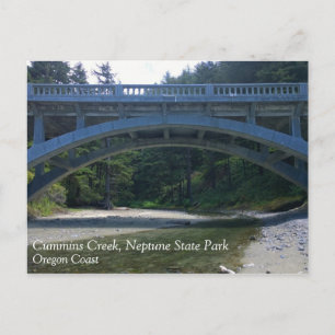 Cummins Creek in Neptune State Park, OF Briefkaart