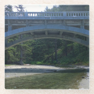 Cummins Creek in Neptune State Park, OF Glazen Onderzetter