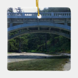 Cummins Creek in Neptune State Park, OF Keramisch Ornament