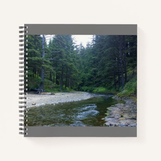 Cummins Creek in Neptune State Park, OF Notitieboek (Voorkant)