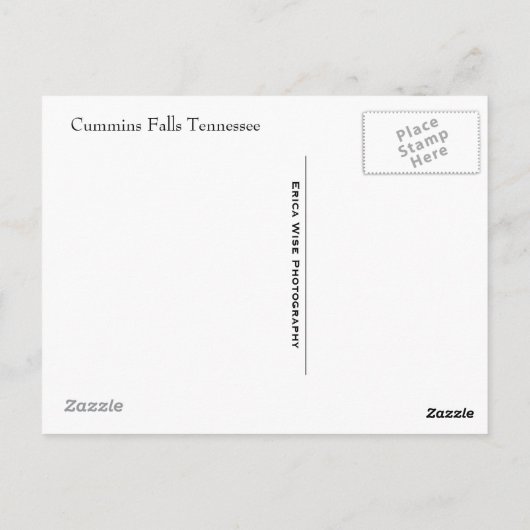 Cummins Waterfall Briefkaart (Achterkant)