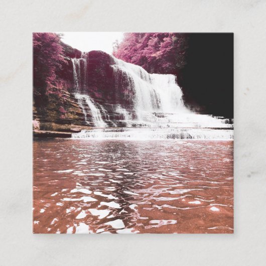 Cummins-waterval Vierkante Visitekaartje (Voorkant)