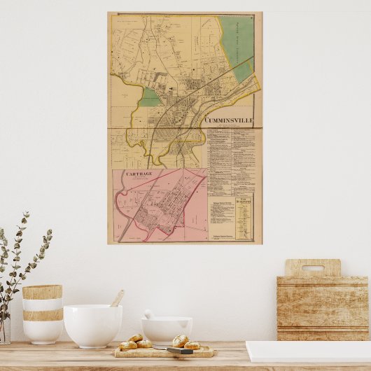 Cumminsville, Ohio Poster (Keuken)