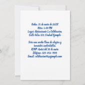 Cumpleaños de 65 Años Fiesta Foto Kaart (Achterkant)