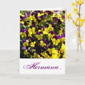 Cumpleaños de la Hermana Kaart (Gele Bloem)