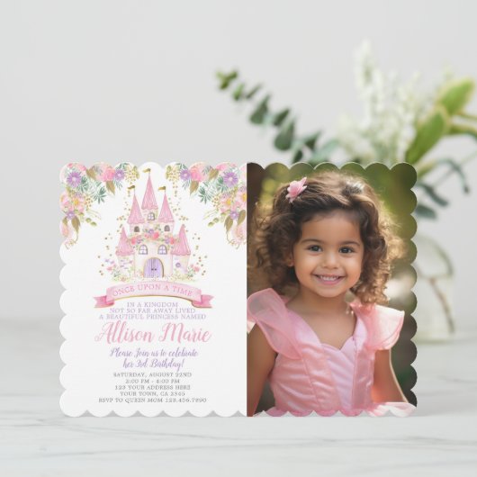 Cumpleaños de la Princesa Kaart (Staand voorkant)