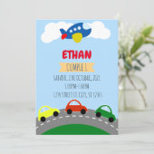 CUMPLEANOS DE NINO TRANSPORTACION, CARRITOS KAART (Staand voorkant)