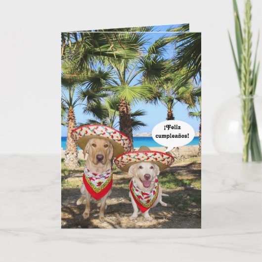 Cumpleaños ¡ Feliz! Kaart (Voorkant)
