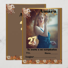 cumpleanos Invitation Kaart