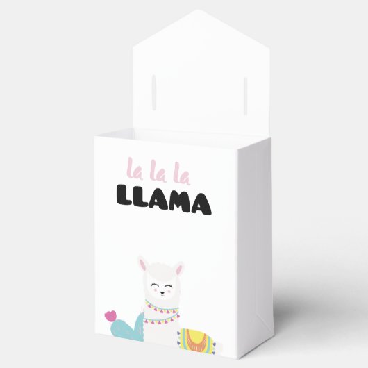 Cumpleaños Llama Bedankdoosjes (Geopend)