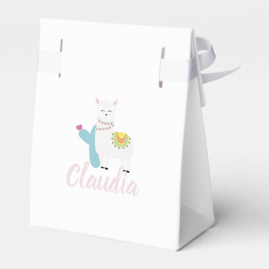 Cumpleaños Llama Bedankdoosjes (Achterkant)