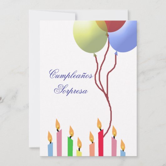 Cumpleaños - Uitnodiging (Voorkant)