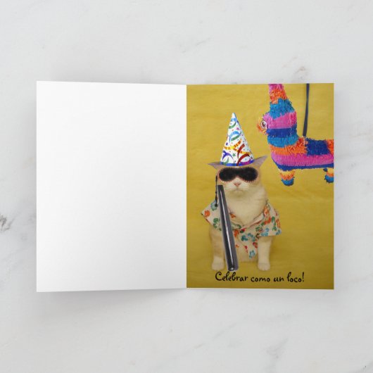 Cumpleanos van Feliz! Kaart (Binnen)