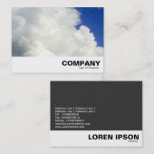 Cumulatieve wolken visitekaartje (Voorkant / Achterkant)