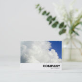 Cumulatieve wolken visitekaartje (Staand voorkant)