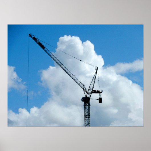 Cumulonimbus Crane Poster (Voorkant)
