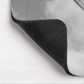 Cumulonimbus Crane - Zwart-wit Muismat (Hoek)