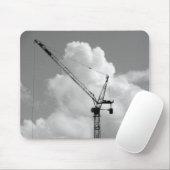 Cumulonimbus Crane - Zwart-wit Muismat (Met muis)